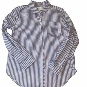 Foxcroft Pink Blue Button Shirt 12